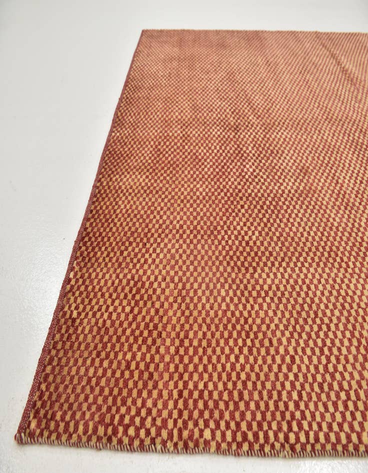 Detail image of  5' 7 x 7' 10  Hand Knotted Kashkuli Gabbeh Wool Rug