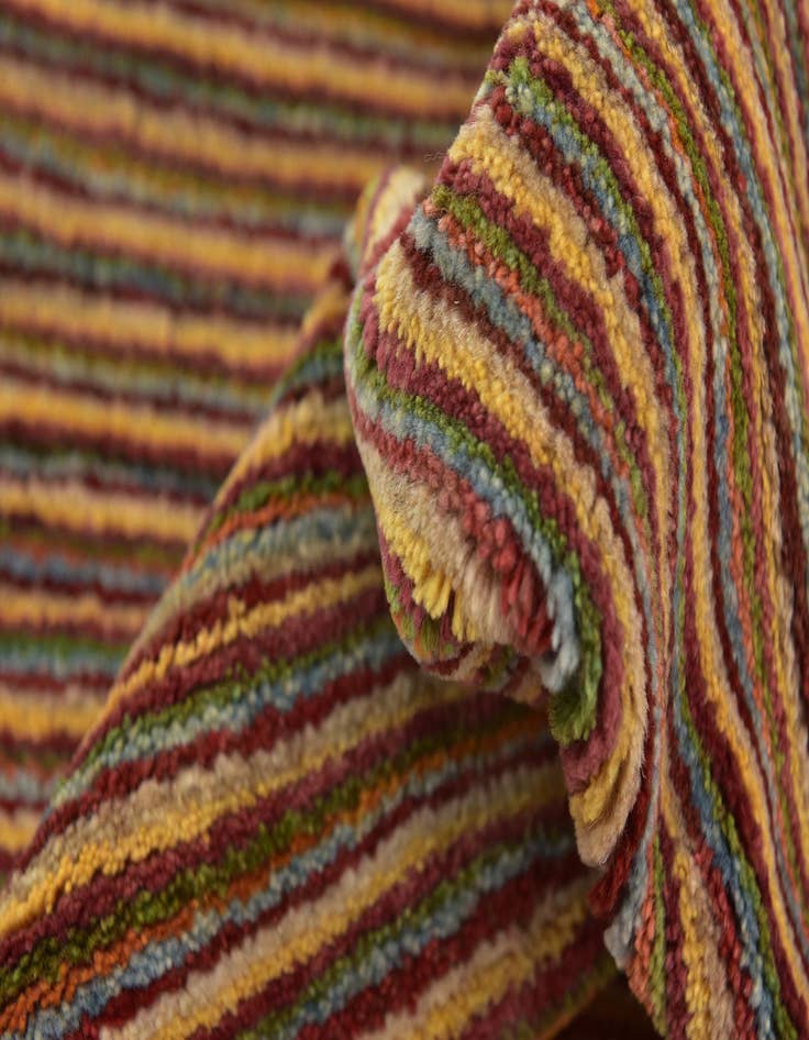 Detail image of  5' x 6' 5  Hand Knotted Kashkuli Gabbeh Wool Rug