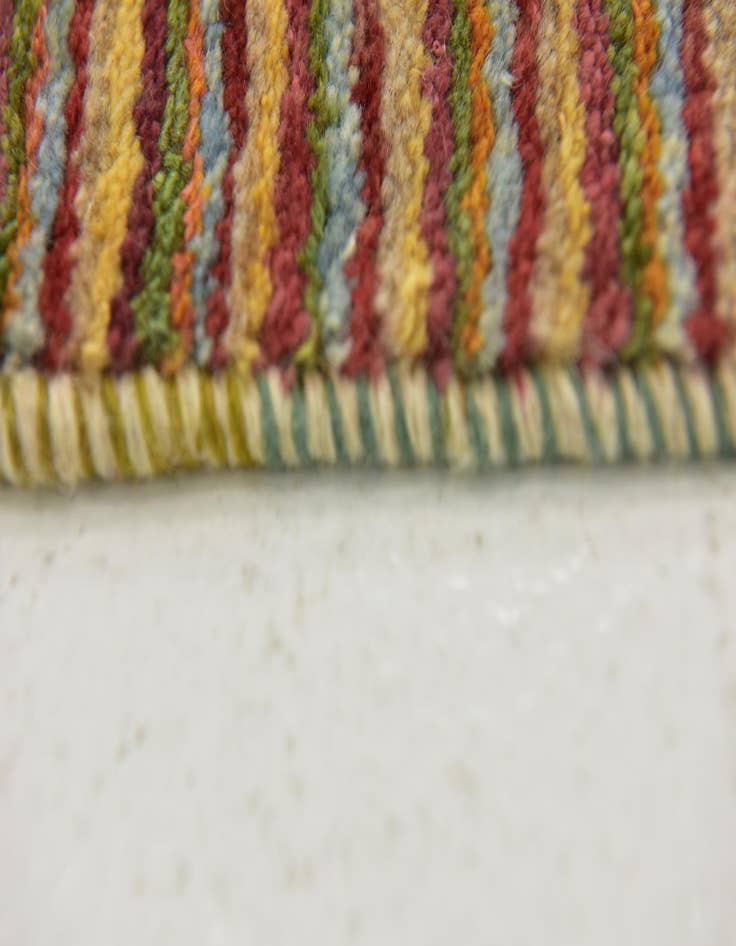 Detail image of  5' x 6' 5  Hand Knotted Kashkuli Gabbeh Wool Rug