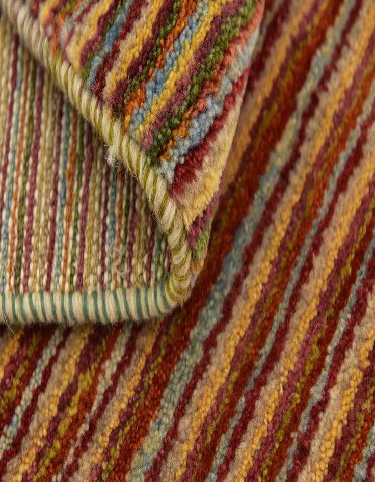 Detail image of  5' x 6' 5  Hand Knotted Kashkuli Gabbeh Wool Rug