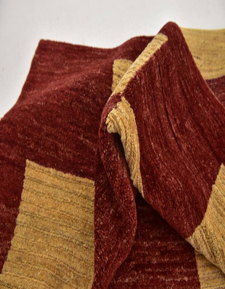 Detail image of  5' 10 x 8' 8  Hand Knotted Kashkuli Gabbeh Wool Rug