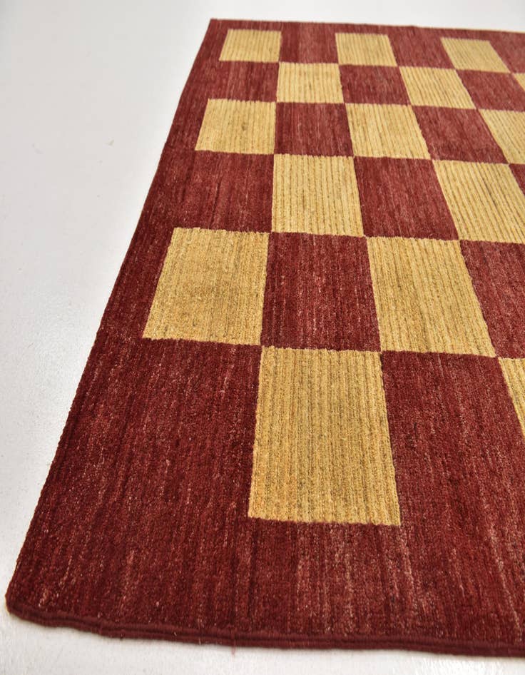 Detail image of  5' 10 x 8' 8  Hand Knotted Kashkuli Gabbeh Wool Rug