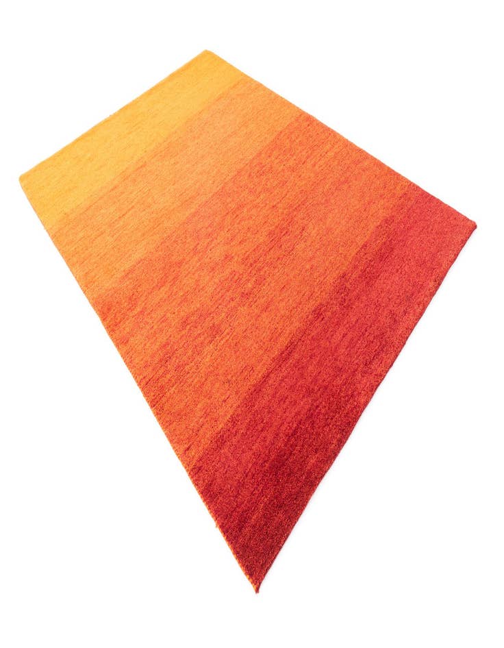 Detail image of  5' 7 x 8'  Hand Knotted Kashkuli Gabbeh Wool Rug