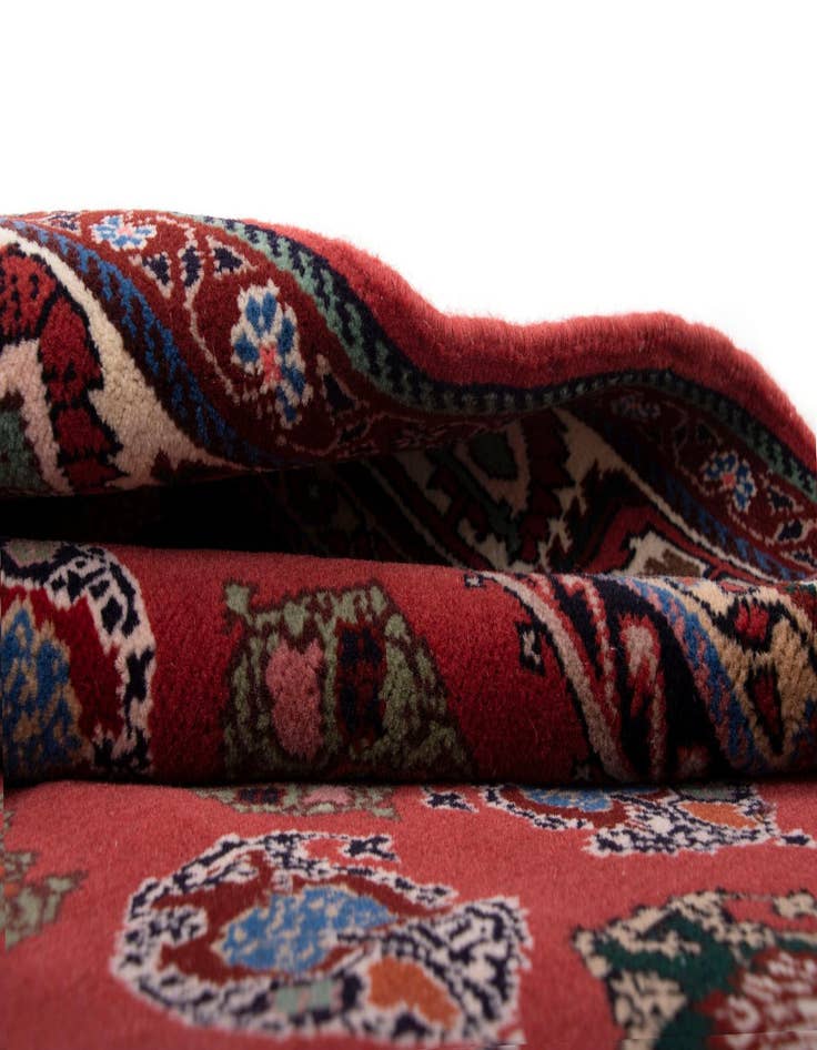 Detail image of  3' 5 x 5'  Hand Knotted Kashkuli Persian Wool Rug