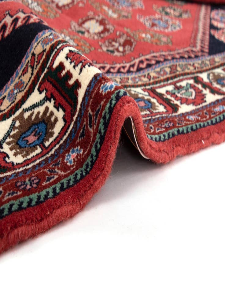 Detail image of  3' 5 x 5'  Hand Knotted Kashkuli Persian Wool Rug