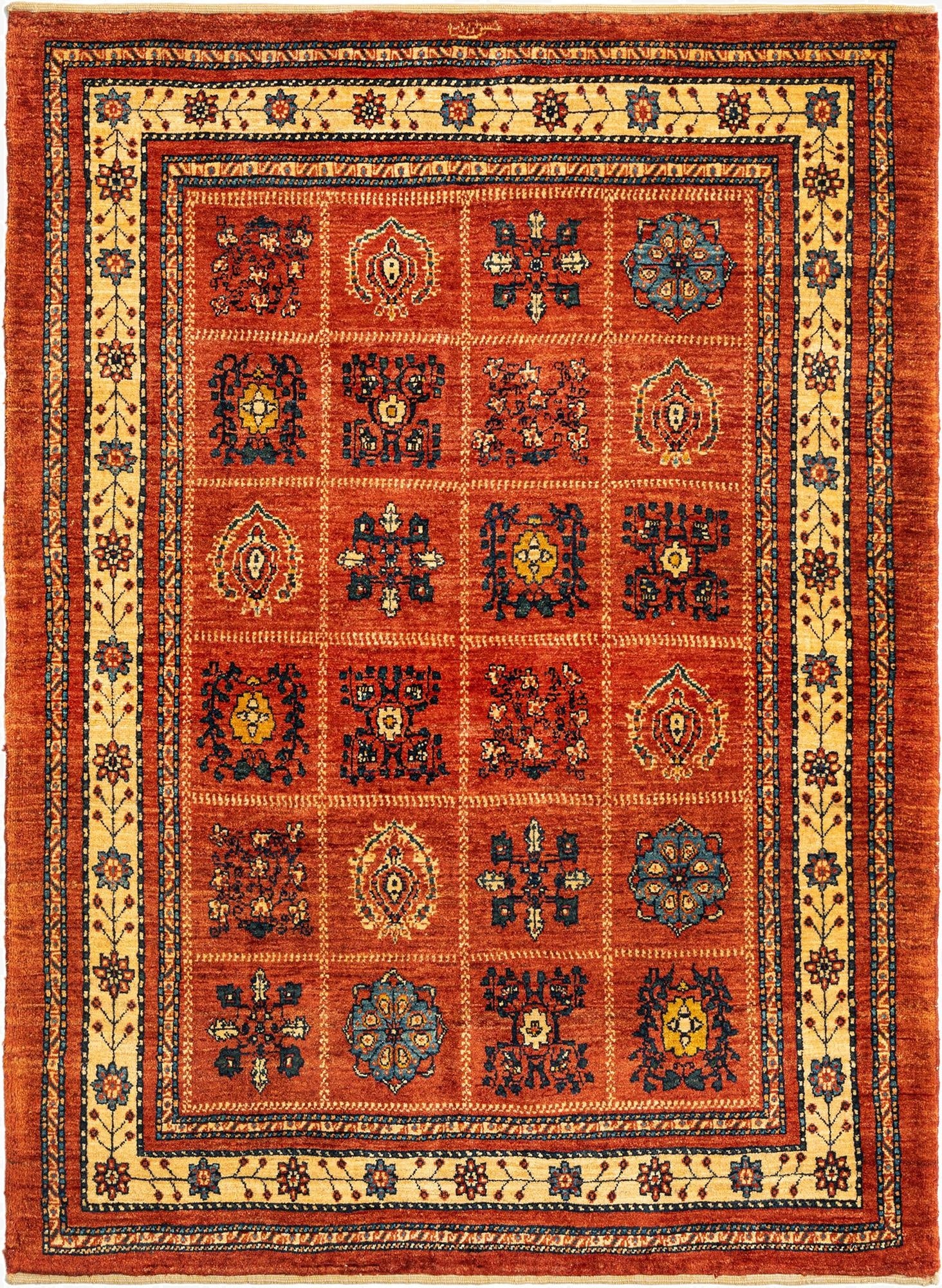  3' 8 x 5' 1 Kashkuli Wool Rug