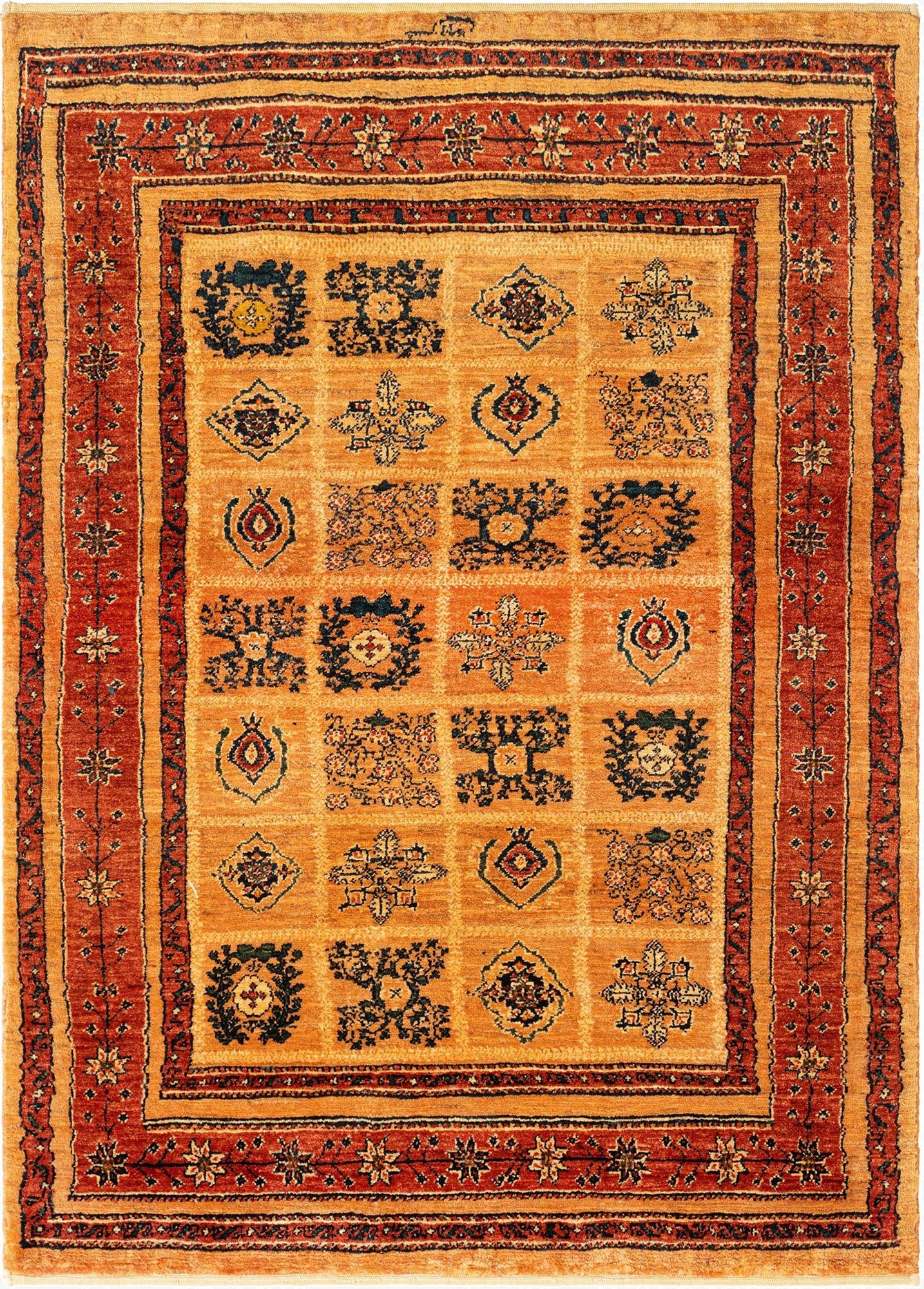  3' 6 x 4' 10 Kashkuli Wool Rug