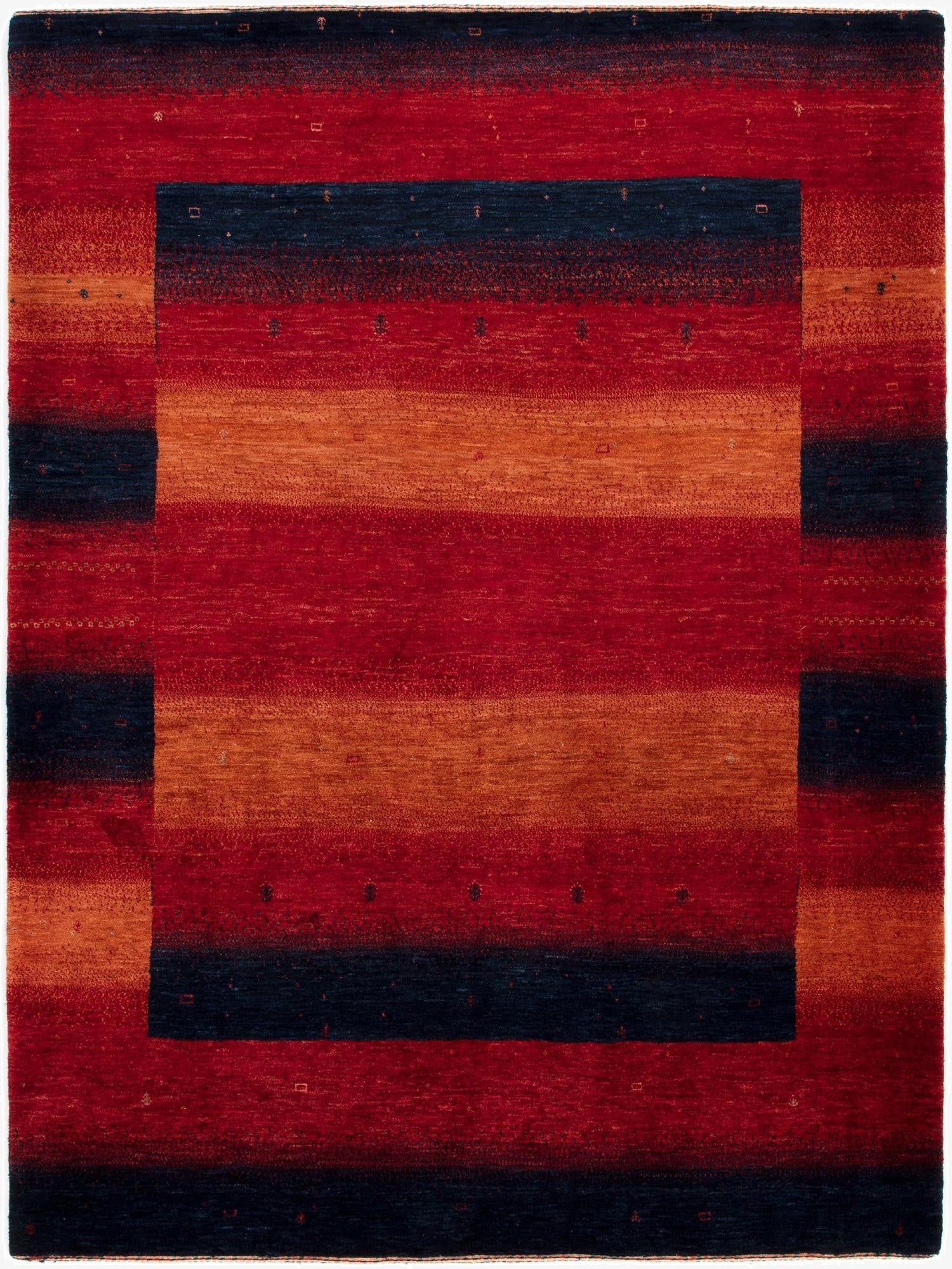  4' 11 x 6' 7  Hand Knotted Kashkuli Persian Rug