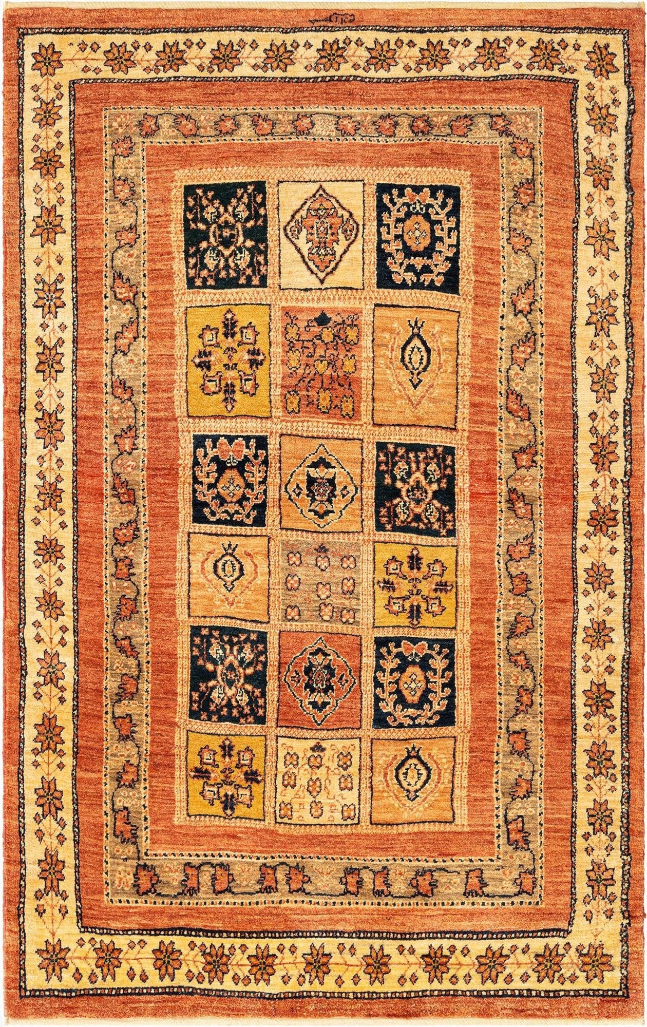  3' 5 x 5' 5 Kashkuli Wool Rug