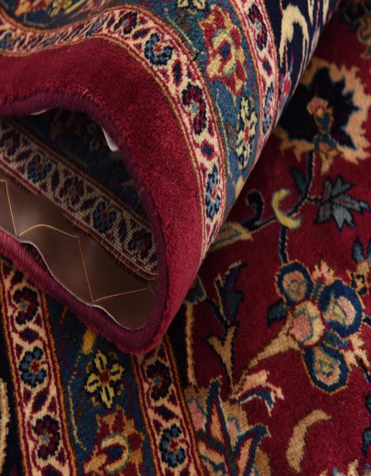 Detail image of  9' 8 x 12' 7  Hand Knotted Kashmar Persian Wool Rug