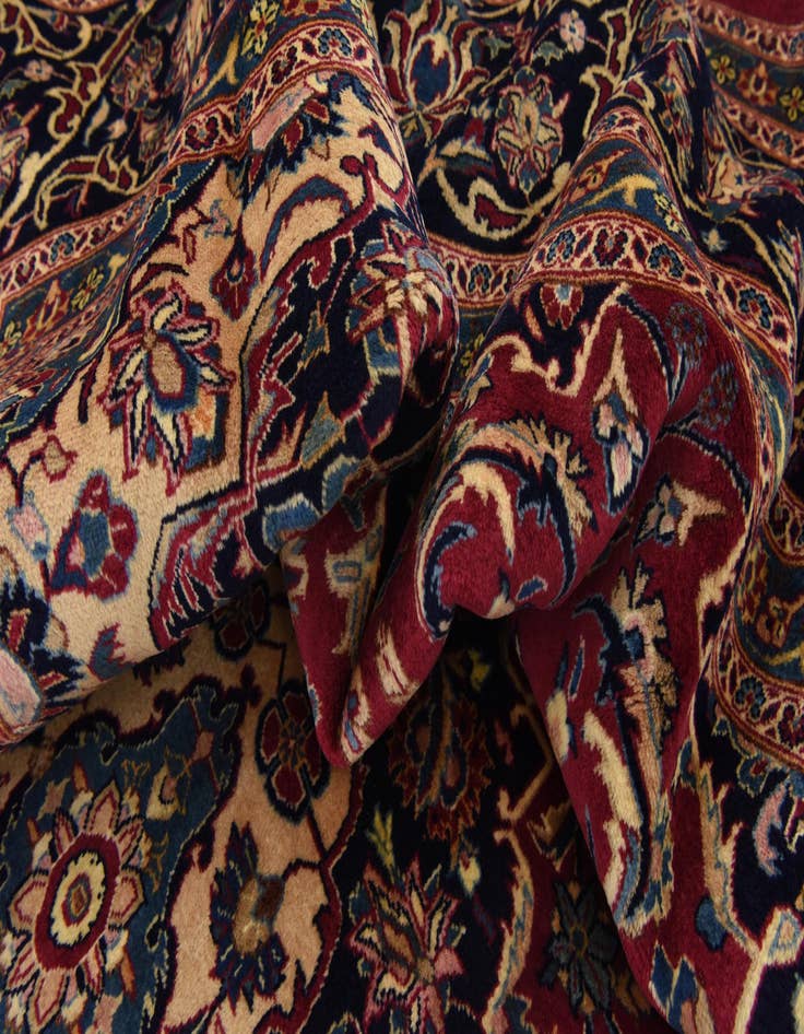 Detail image of  9' 8 x 12' 7  Hand Knotted Kashmar Persian Wool Rug