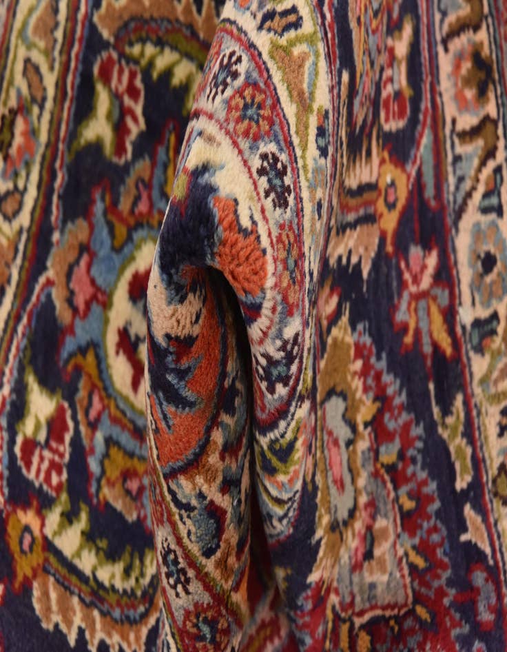 Detail image of  9' 7 x 12' 10  Hand Knotted Kashmar Persian Wool Rug
