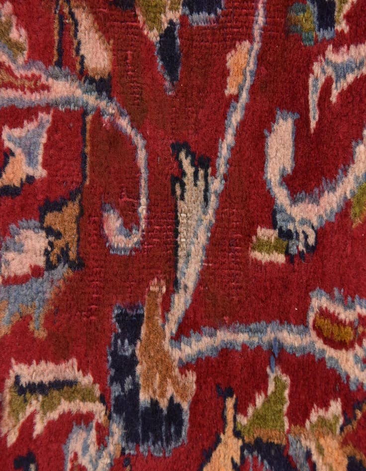 Detail image of  9' 7 x 12' 10  Hand Knotted Kashmar Persian Wool Rug