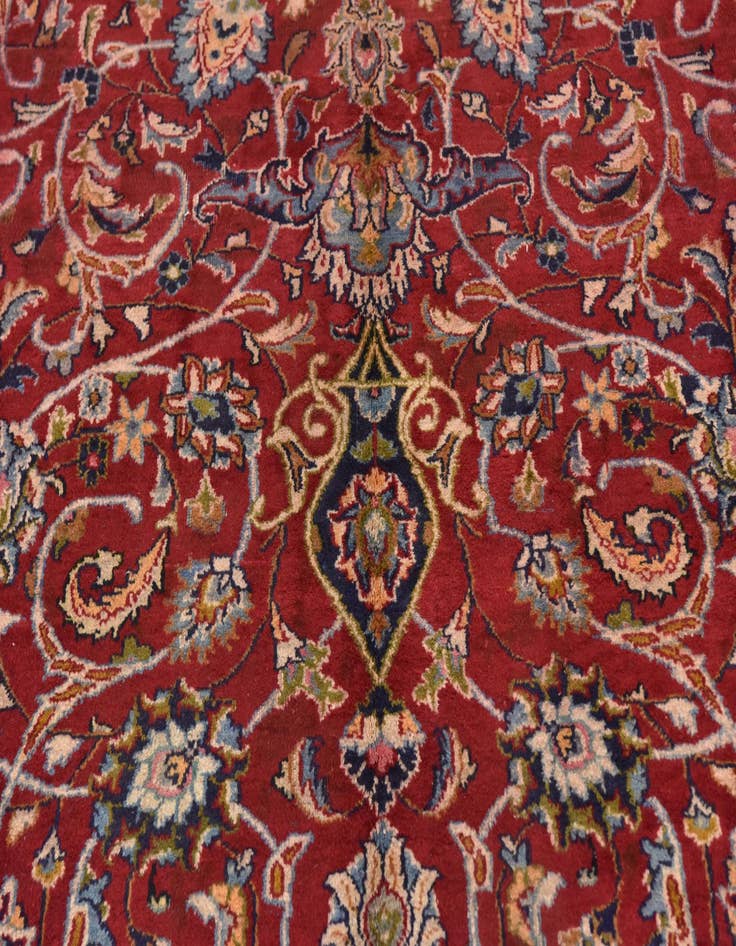 Detail image of  9' 7 x 12' 10  Hand Knotted Kashmar Persian Wool Rug