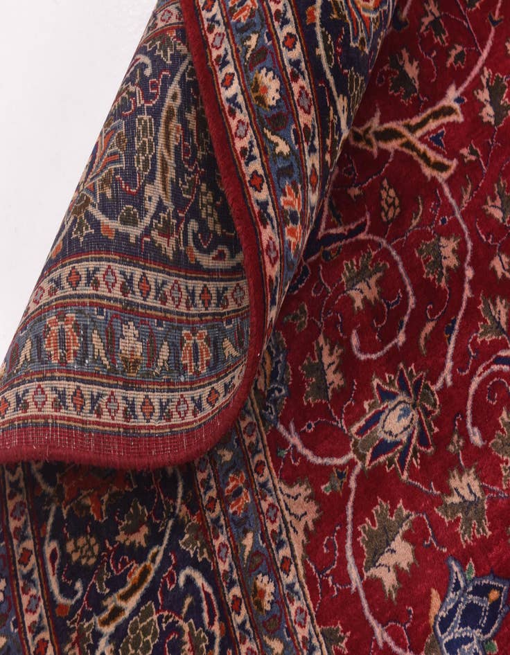 Detail image of  9' 7 x 12' 6  Hand Knotted Kashmar Persian Wool Rug