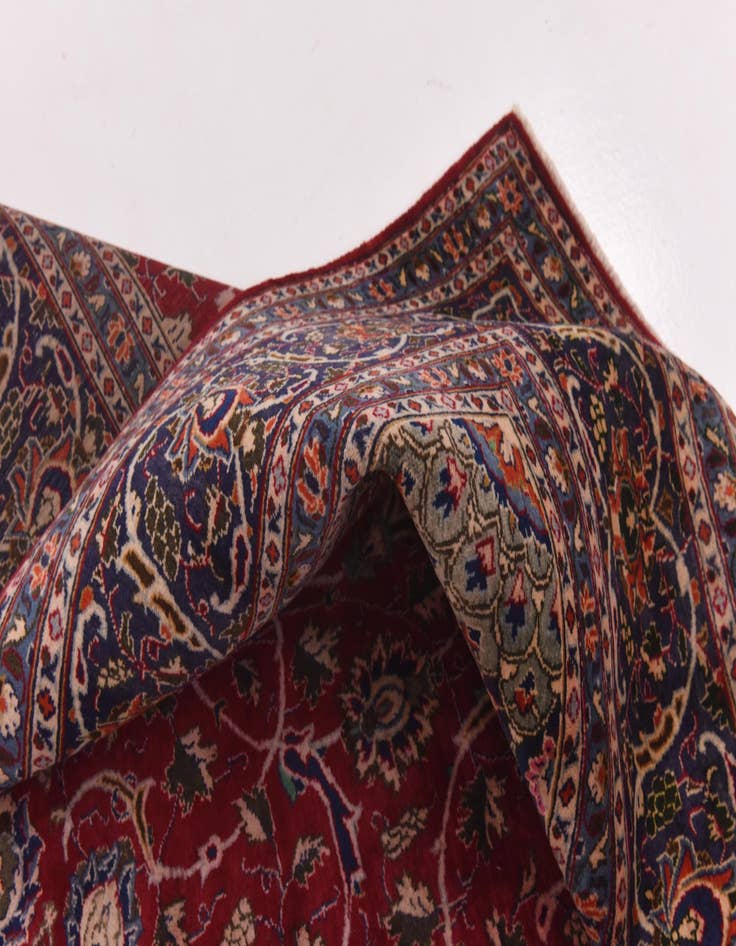 Detail image of  9' 7 x 12' 6  Hand Knotted Kashmar Persian Wool Rug