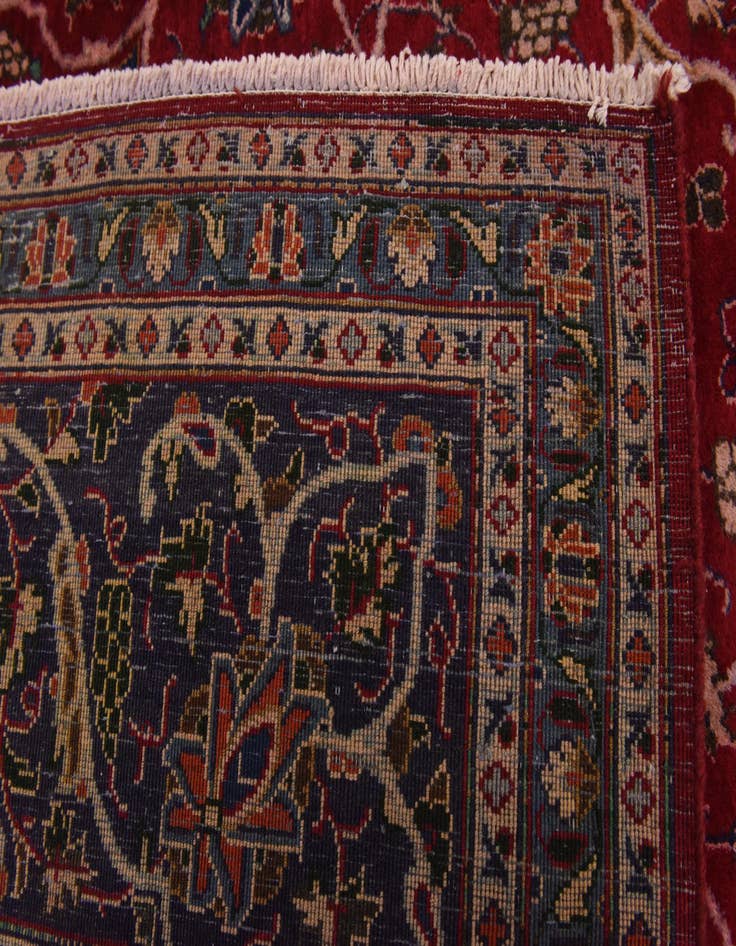 Detail image of  9' 7 x 12' 6  Hand Knotted Kashmar Persian Wool Rug