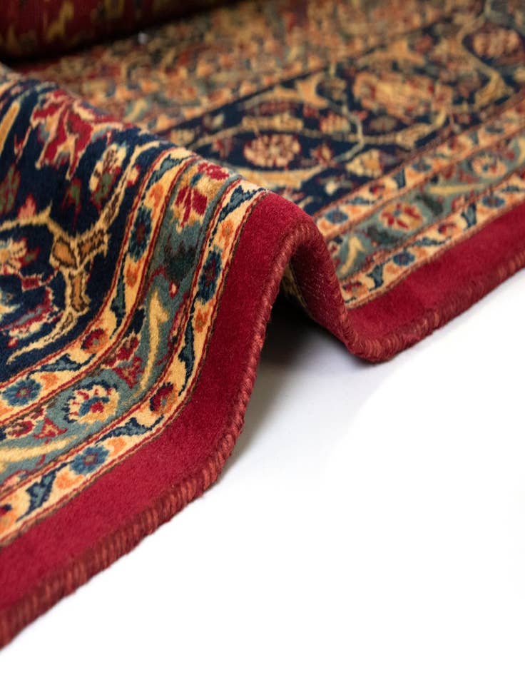 Detail image of  9' 7 x 13'  Hand Knotted Kashmar Persian Rug