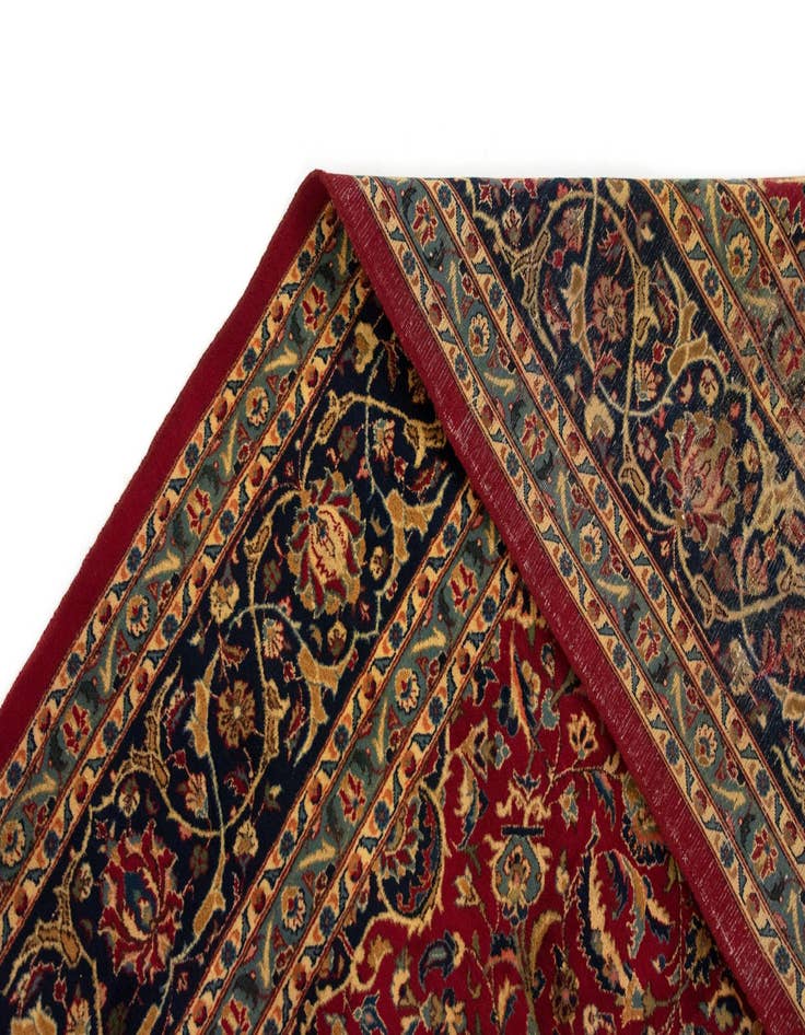 Detail image of  9' 7 x 13'  Hand Knotted Kashmar Persian Rug