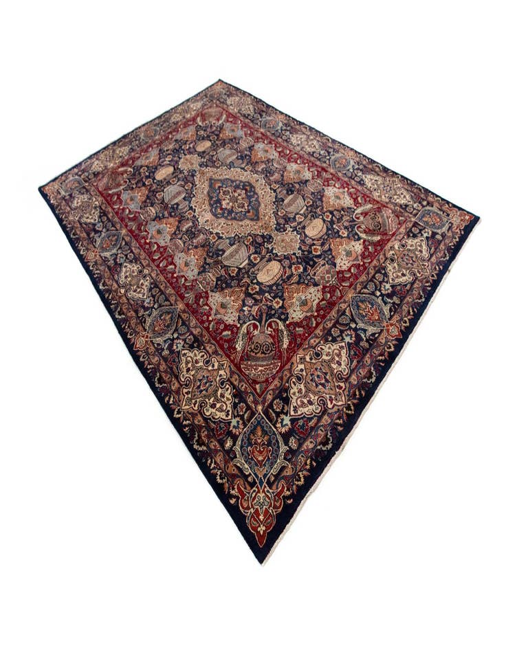 Detail image of  9' 4 x 13' 1  Hand Knotted Kashmar Persian Wool Rug