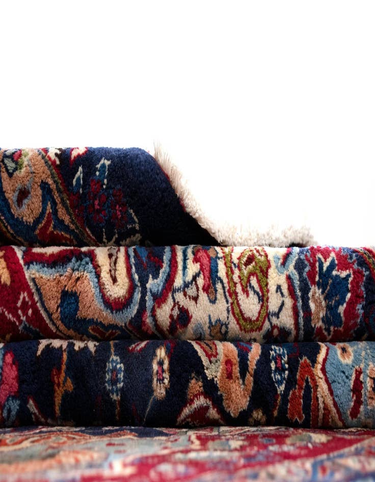 Detail image of  9' 4 x 13' 1  Hand Knotted Kashmar Persian Wool Rug