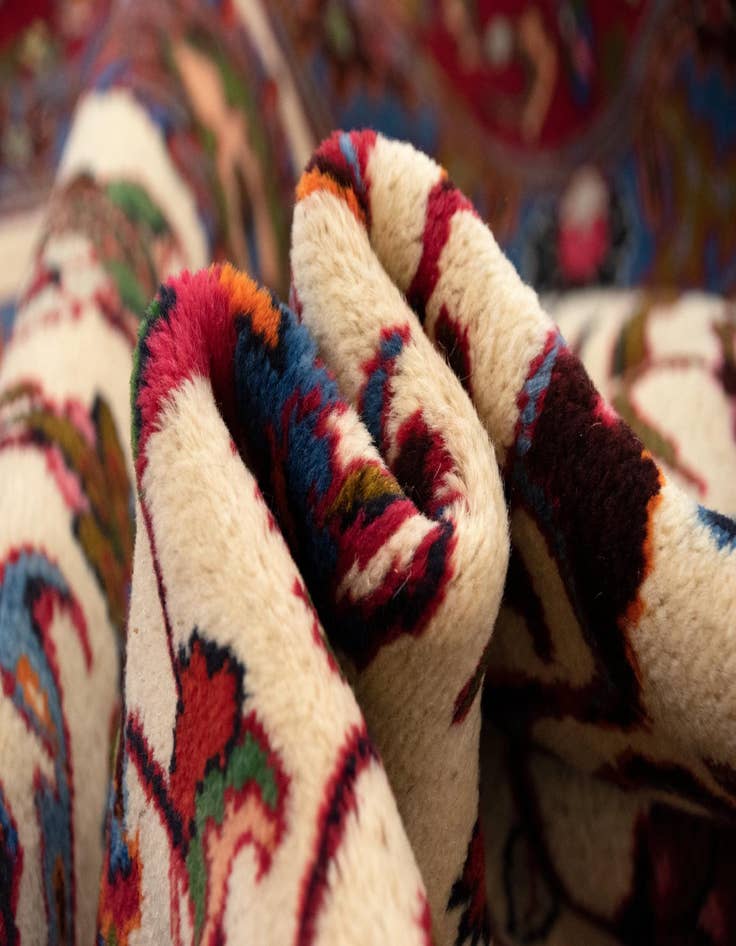 Detail image of  9' 11 x 12' 8  Hand Knotted Kashmar Persian Wool Rug