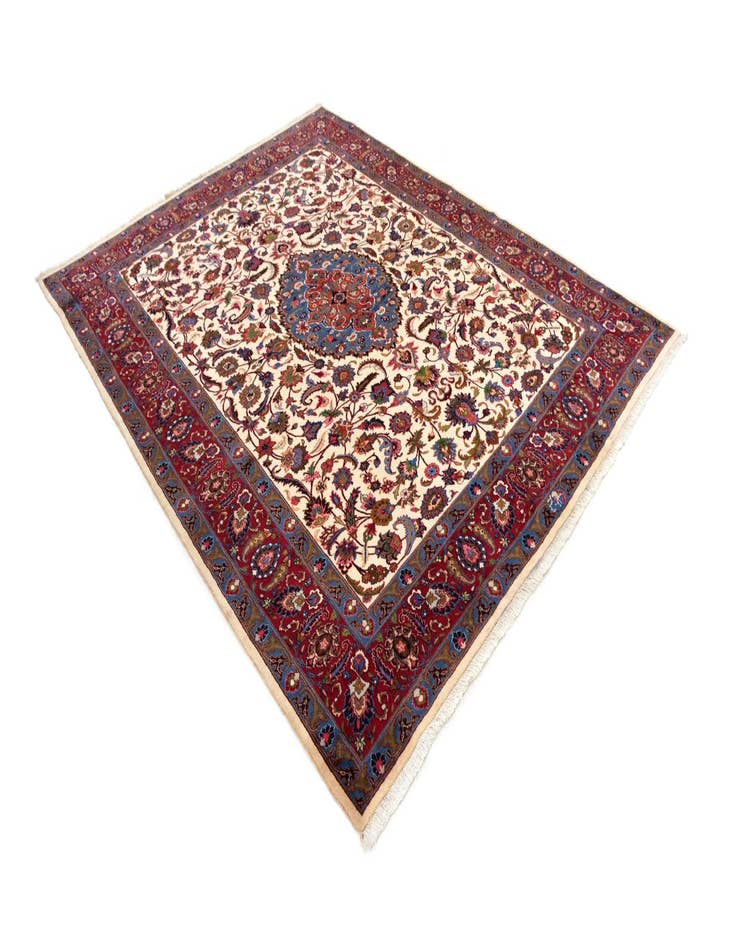 Detail image of  9' 11 x 12' 8  Hand Knotted Kashmar Persian Wool Rug