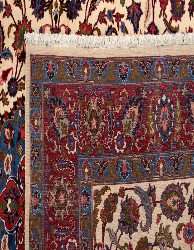 Detail image of  9' 11 x 12' 8  Hand Knotted Kashmar Persian Wool Rug