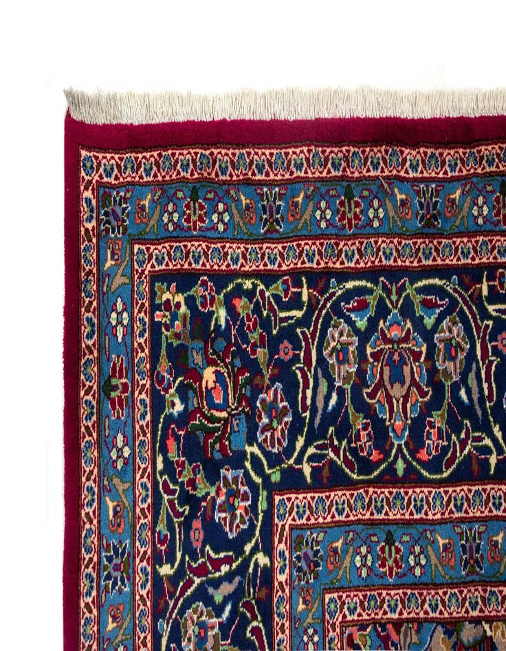 Detail image of  9' 11 x 13' 2  Hand Knotted Kashmar Persian Wool Rug