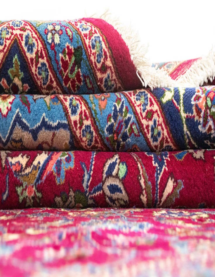 Detail image of  9' 11 x 13' 2  Hand Knotted Kashmar Persian Wool Rug