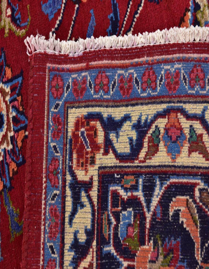 Detail image of  9' 8 x 12' 8  Hand Knotted Kashmar Persian Wool Rug