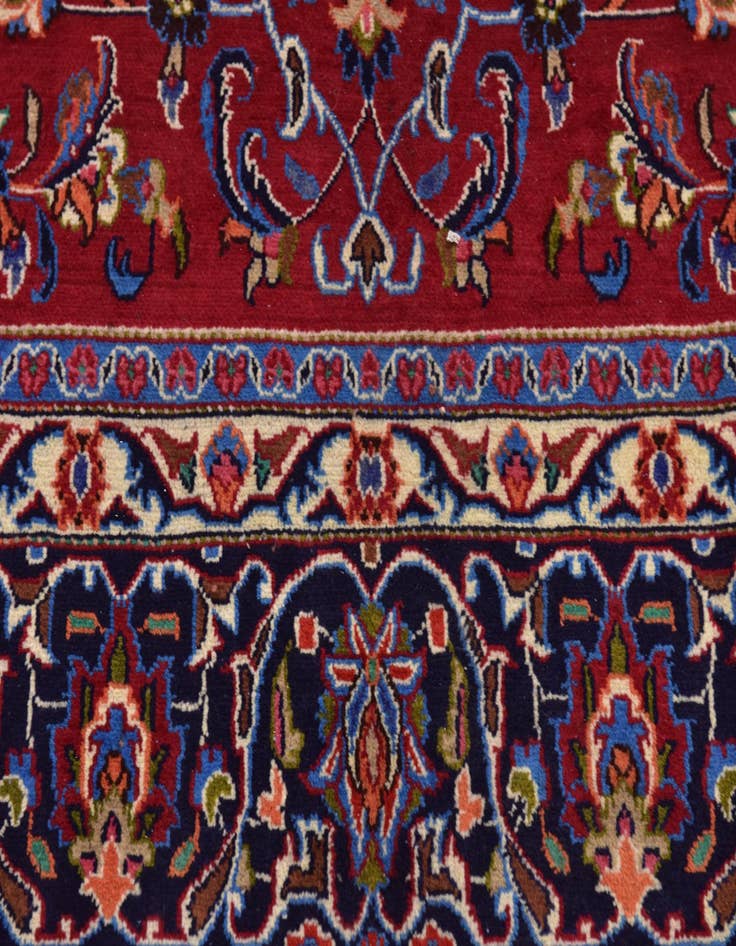 Detail image of  9' 8 x 12' 8  Hand Knotted Kashmar Persian Wool Rug