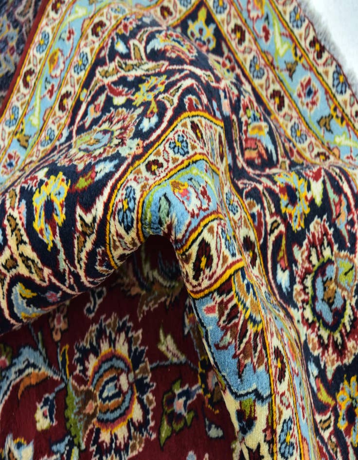 Detail image of  9' 8 x 13' 3  Hand Knotted Kashmar Persian Wool Rug