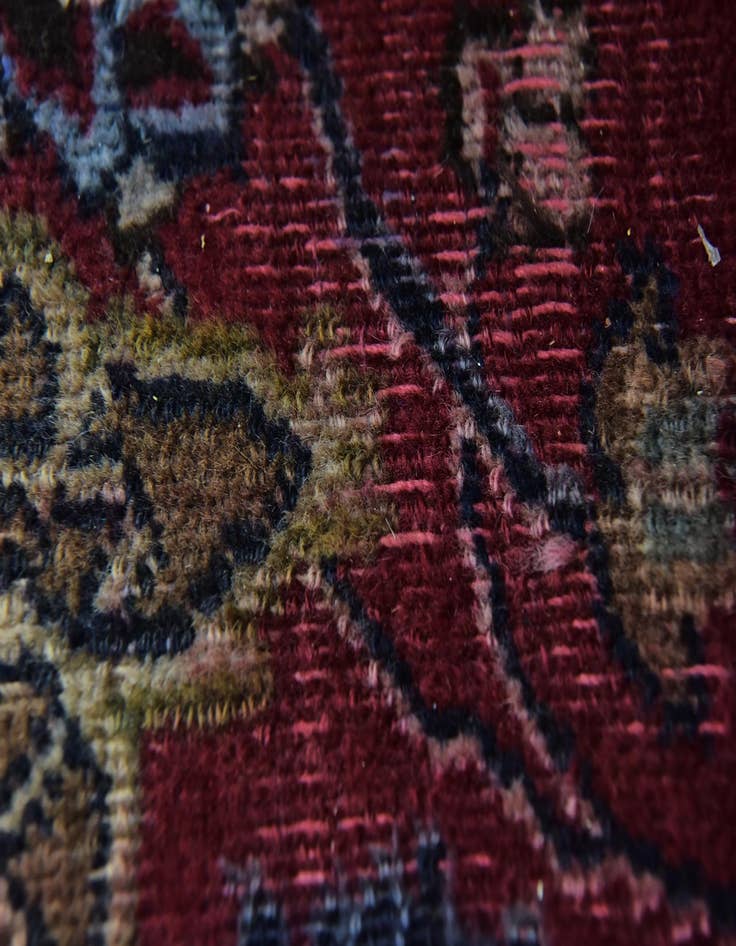Detail image of  9' 6 x 12' 9  Hand Knotted Kashmar Persian Wool Rug