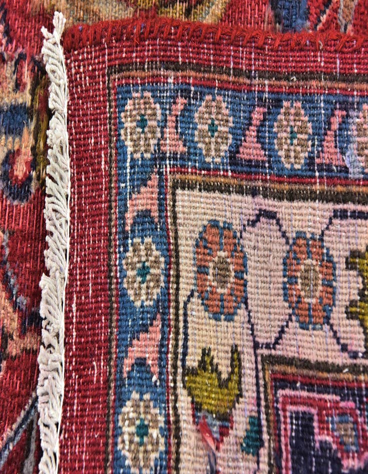 Detail image of  9' 6 x 12' 9  Hand Knotted Kashmar Persian Wool Rug