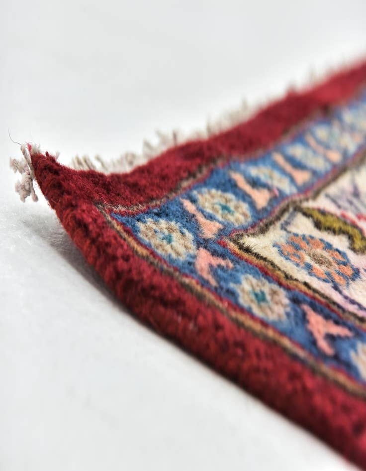 Detail image of  9' 6 x 12' 9  Hand Knotted Kashmar Persian Wool Rug