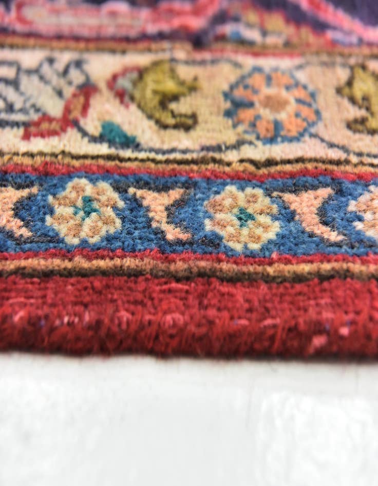 Detail image of  9' 6 x 12' 9  Hand Knotted Kashmar Persian Wool Rug