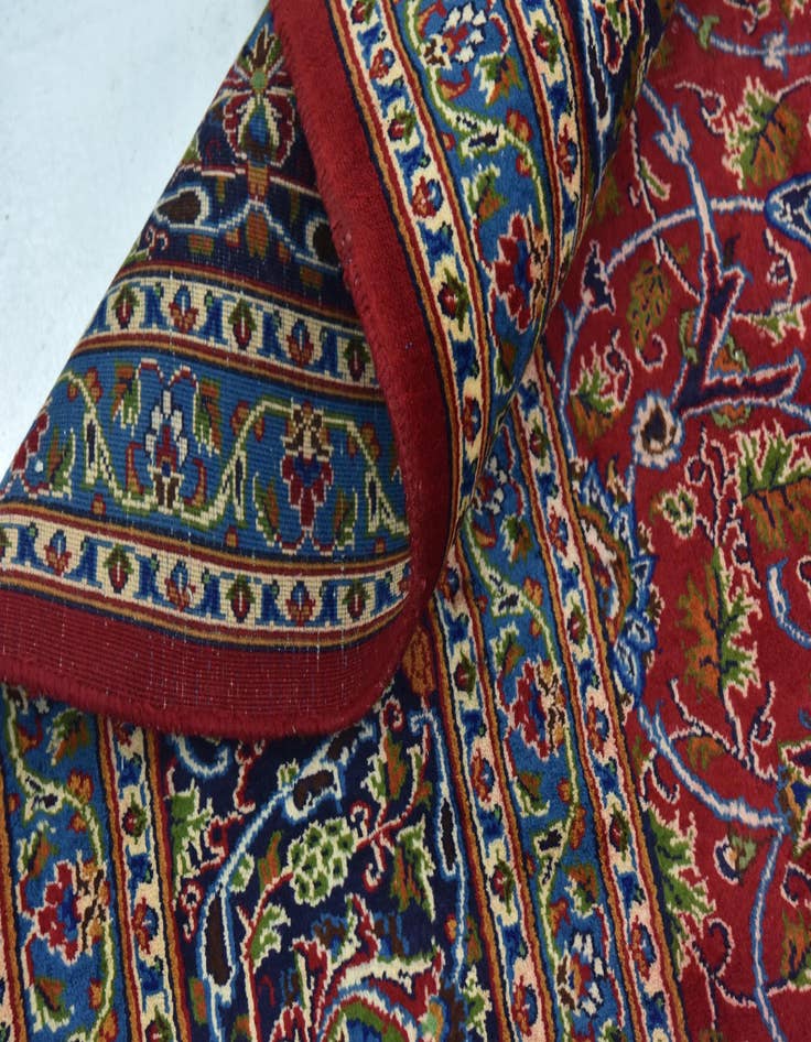 Detail image of  9' 9 x 12' 9  Hand Knotted Kashmar Persian Wool Rug