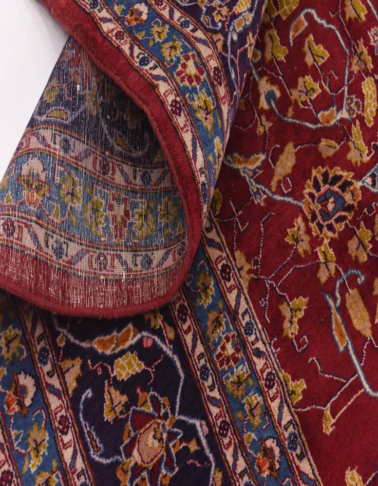 Detail image of  9' 9 x 12' 6  Hand Knotted Kashmar Persian Wool Rug