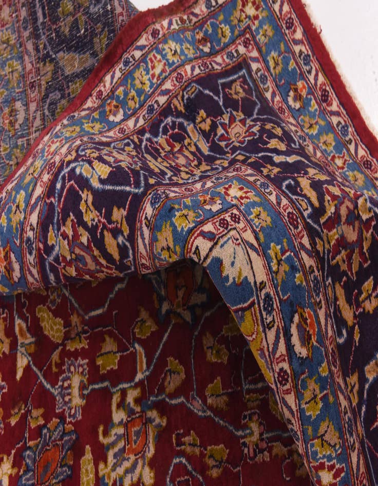 Detail image of  9' 9 x 12' 6  Hand Knotted Kashmar Persian Wool Rug