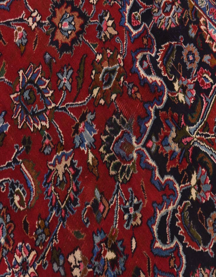 Detail image of 9' 9 x 12' 5 Hand Knotted Kashmar Persian Wool Rug