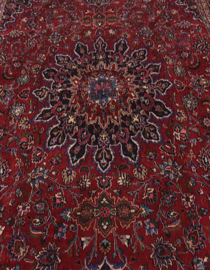 Detail image of 9' 9 x 12' 5 Hand Knotted Kashmar Persian Wool Rug