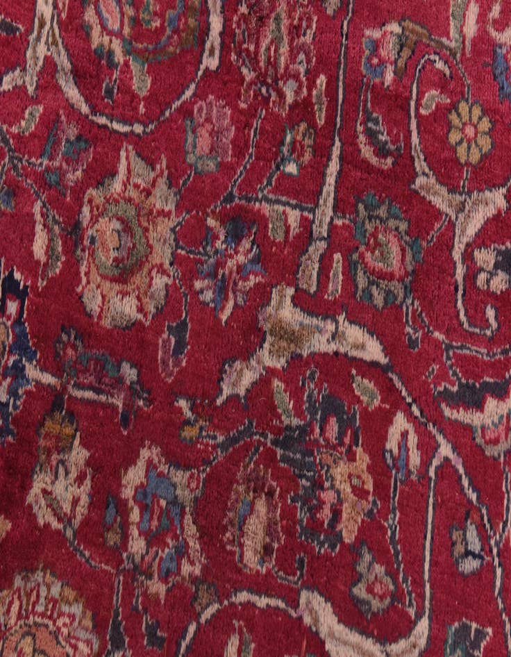 Detail image of  9' 9 x 12' 10  Hand Knotted Kashmar Persian Wool Rug