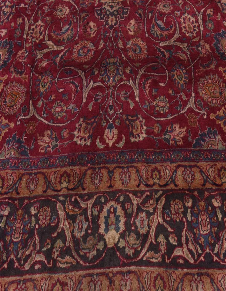 Detail image of  9' 9 x 12' 10  Hand Knotted Kashmar Persian Wool Rug