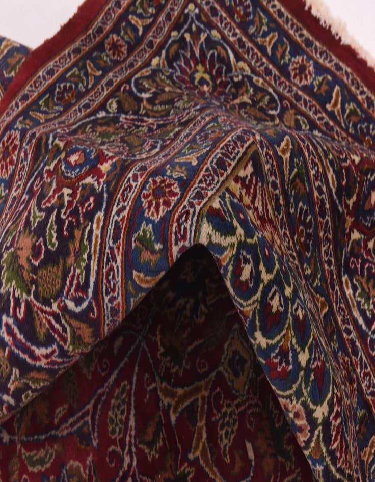 Detail image of  9' 8 x 12' 7  Hand Knotted Kashmar Persian Wool Rug