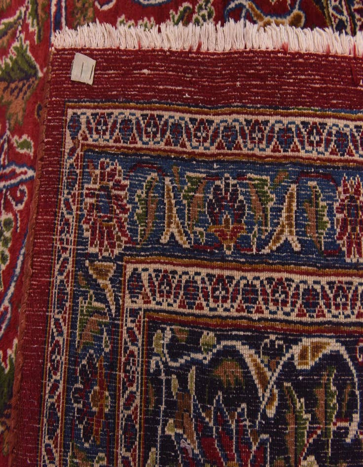 Detail image of  9' 8 x 12' 7  Hand Knotted Kashmar Persian Wool Rug