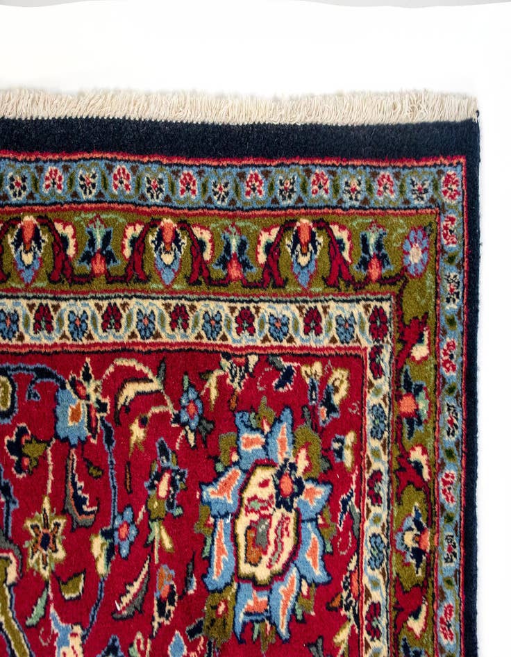 Detail image of  9' 9 x 13' 5  Hand Knotted Kashmir Persian Wool Rug