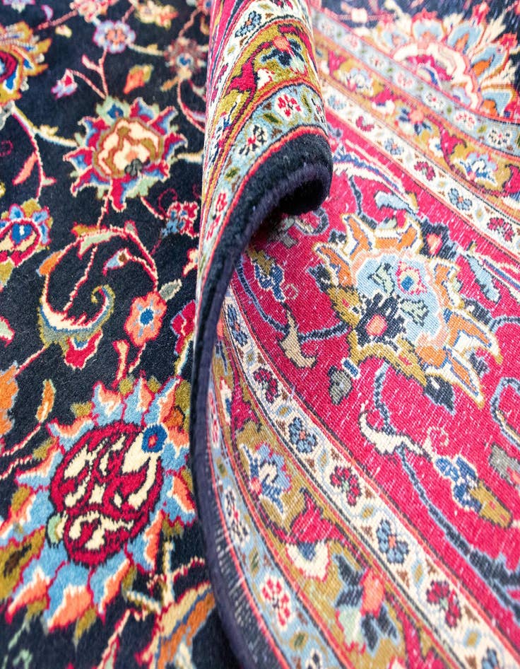 Detail image of  9' 9 x 13' 5  Hand Knotted Kashmir Persian Wool Rug