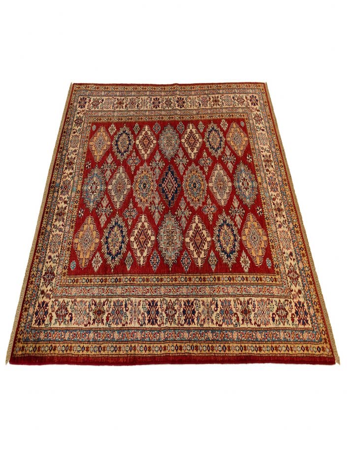 Detail image of  5' 8 x 7' 4 Kazak Wool Rug