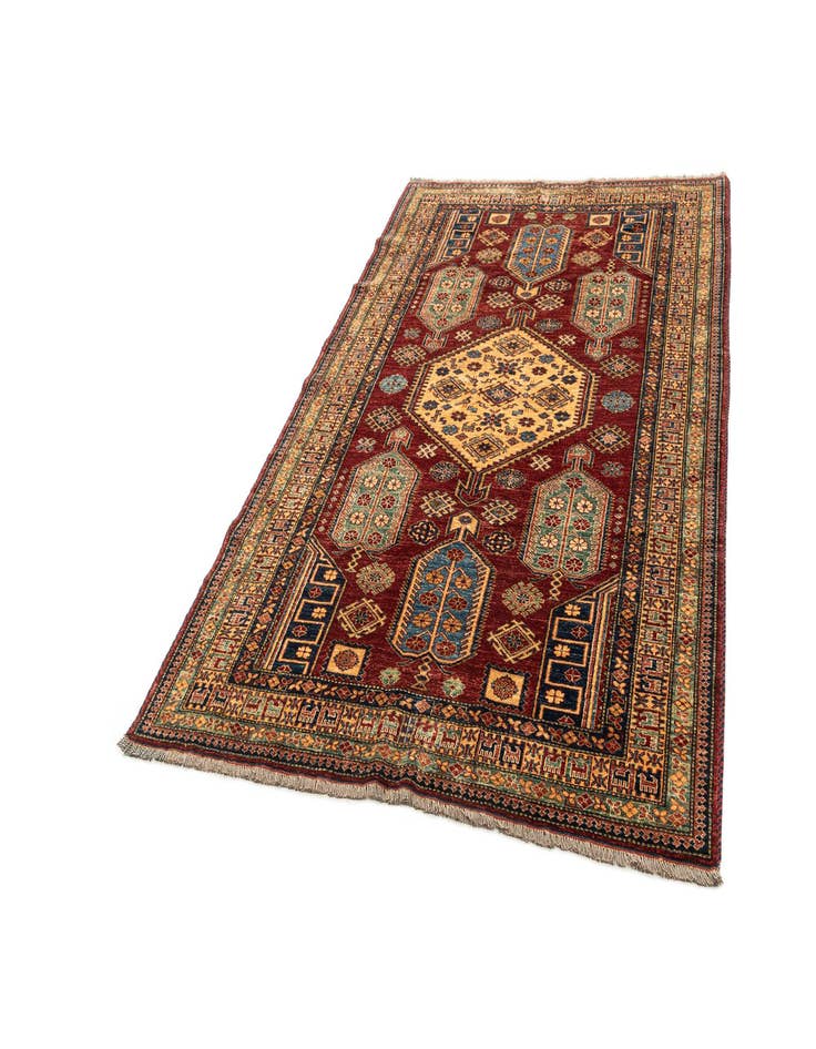 Detail image of  6' 1 x 9' 1  Hand Knotted Kazak Wool Rug